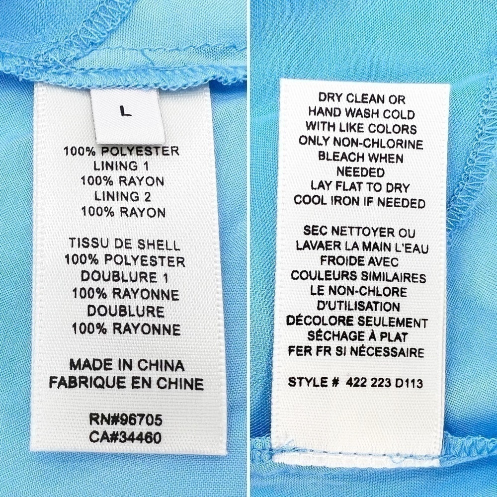Rebecca Taylor Pleated Voile Short Dress Size Large Cerulean Blue Halter New NWT - Picture 8 of 12